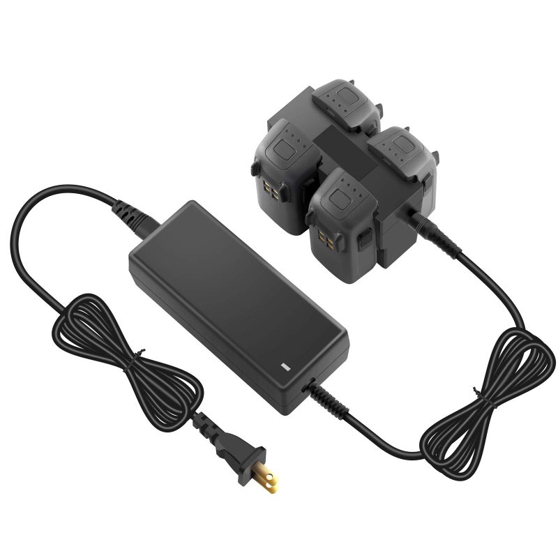 Hanatora Battery Charger with LCD Display for DJI Spark Drone,4 in 1 Rapid Multi Parallel Charging Hub Accessories - Image 1